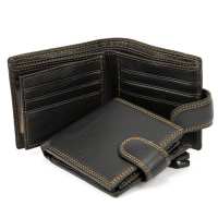 Портмоне коричневое винтажное Tiding Bag M39-FA26-5DB