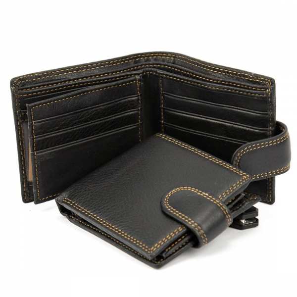 Портмоне коричневое винтажное Tiding Bag M39-FA26-5DB