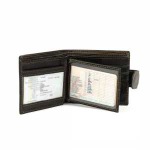 Портмоне коричневое винтажное Tiding Bag M39-FA26-5DB