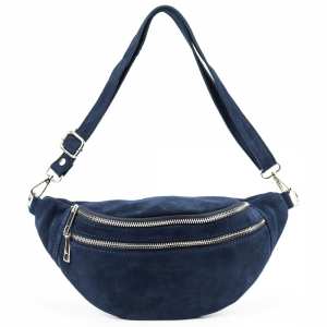 Женская поясная сумка из замши Firenze Italy F-IT-98601BL