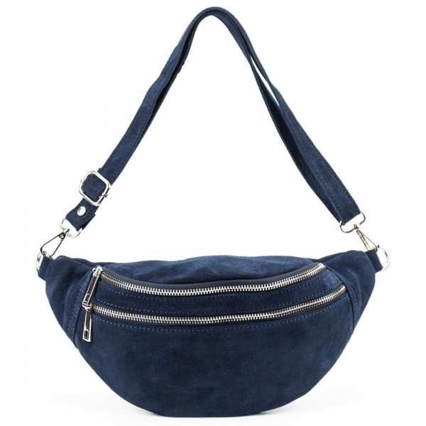 Женская поясная сумка из замши Firenze Italy F-IT-98601BL