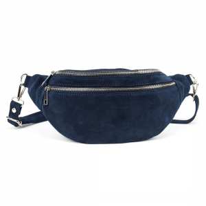 Женская поясная сумка из замши Firenze Italy F-IT-98601BL