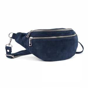 Женская поясная сумка из замши Firenze Italy F-IT-98601BL