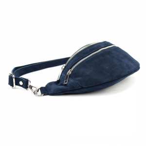 Женская поясная сумка из замши Firenze Italy F-IT-98601BL