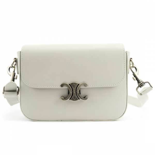 Кожаная сумочка кроссбоди светло-серая Firenze Italy F-IT-1018G-S