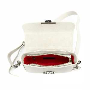 Кожаная сумочка кроссбоди светло-серая Firenze Italy F-IT-1018G-S