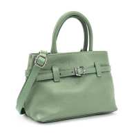 Мягкая кожаная сумка кроссбоди с акцентным ремешком Firenze Italy F-IT-0525M