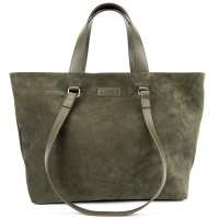 Женский вместительный замшевый шоппер Firenze Italy  CH-018OL-Y