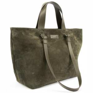 Женский вместительный замшевый шоппер Firenze Italy  CH-018OL-Y