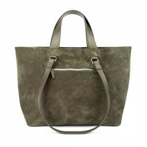 Женский вместительный замшевый шоппер Firenze Italy  CH-018OL-Y