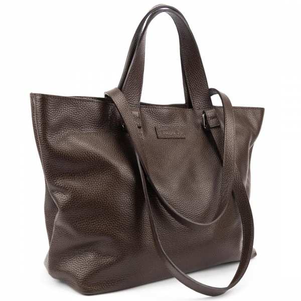 Женский вместительный кожаный шоппер Tavinchi CH-018DB-FL