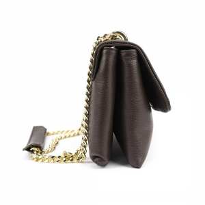 Кроссбоди из кожи на цепочке Firenze Italy  F-IT-8545-1DB