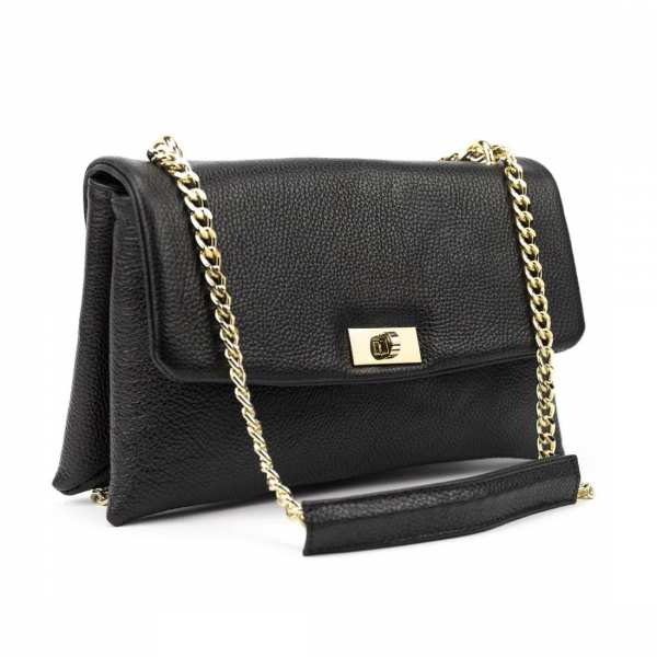 Кроссбоди из кожи на цепочке Firenze Italy  F-IT-8545-1A