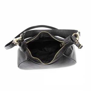 Кроссбоди кожаное на длинной ручке черный цвет Firenze Italy F-IT-98102A