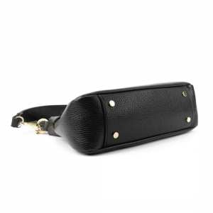 Кроссбоди кожаное на длинной ручке черный цвет Firenze Italy F-IT-98102A