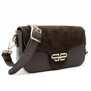 Маленька сумка через плече з акцентною фурнітурою Firenze Italy F-IT-086DB