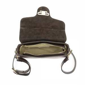 Маленька сумка через плече с акцентной фурнитурой Firenze Italy F-IT-086DB
