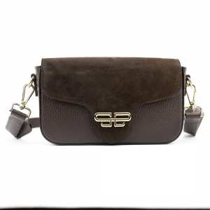 Маленька сумка через плече с акцентной фурнитурой Firenze Italy F-IT-086DB