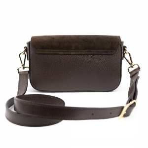 Маленька сумка через плече с акцентной фурнитурой Firenze Italy F-IT-086DB