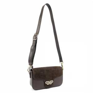 Маленька сумка через плече с акцентной фурнитурой Firenze Italy F-IT-086DB