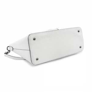 Кожаная женская сумка средних размеров белого цвета Firenze Italy F-IT-5454W-CR