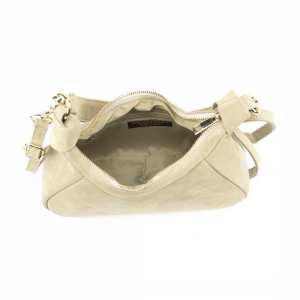 Кроссбоди замшевое на длинной ручке бежевый цвет Firenze Italy F-IT-98101B