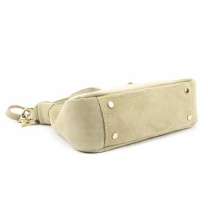 Кроссбоди замшевое на длинной ручке бежевый цвет Firenze Italy F-IT-98101B