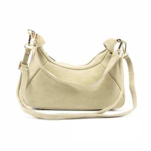 Кроссбоди замшевое на длинной ручке бежевый цвет Firenze Italy F-IT-98101B