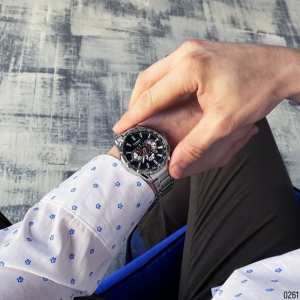 Curren 8363 Silver-Black