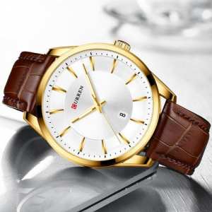 Curren 8365 Brown-Gold-White
