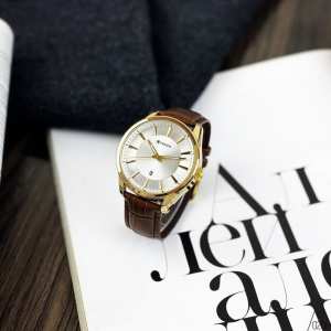 Curren 8365 Brown-Gold-White