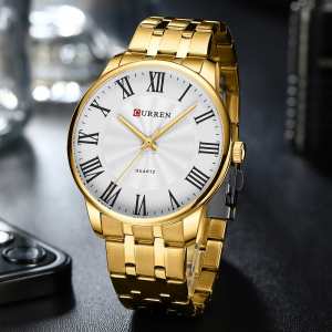 Curren 8422 Gold-White