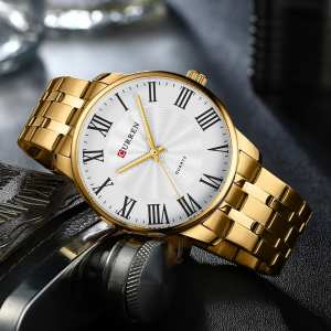 Curren 8422 Gold-White