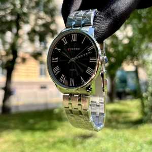 Curren 8422 Silver-Black