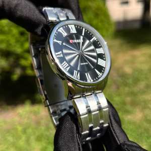 Curren 8422 Silver-Black