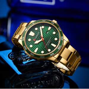 Curren 8426 Gold-Green