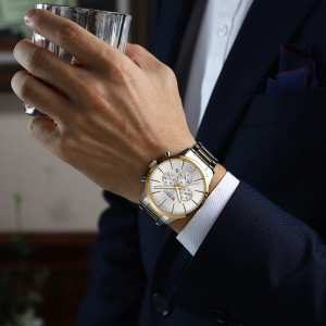 Curren 8435 Silver-Gold-Silver