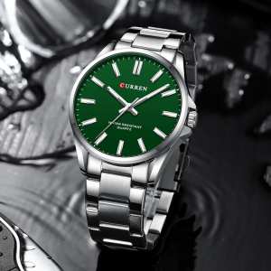 Curren 9090 Silver-Green
