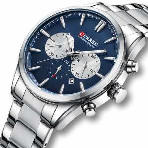 Curren 8446 Silver-Blue