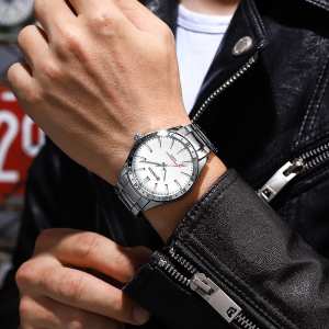 Curren 8452 Silver-White