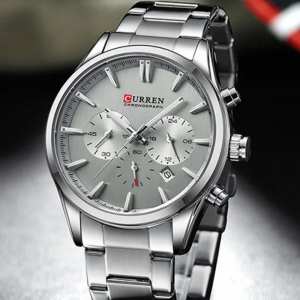 Curren 8446  All Silver