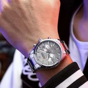 Curren 8446  All Silver