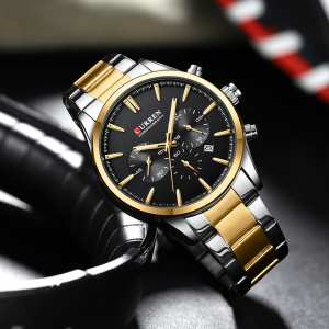 Curren 8446 Silver-Gold-Black