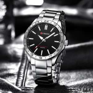 Curren 8452 Silver-Black