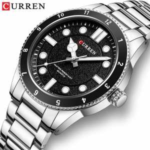 Curren 8450 Silver-Black