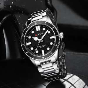 Curren 8450 Silver-Black