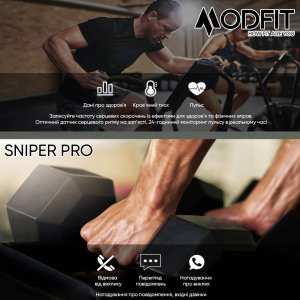 Розумний годинник Modfit Sniper Pro Black-Silver 41 мм.