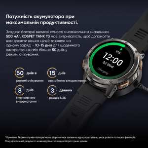 Смарт годинник Kospet TANK T3 Black