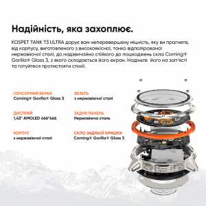 Умные часы Kospet TANK T3 ULTRA Black