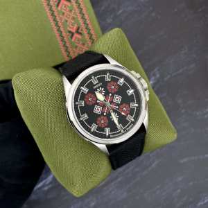 Awarder Embroidery Silver-Red Black Battery 10ATM